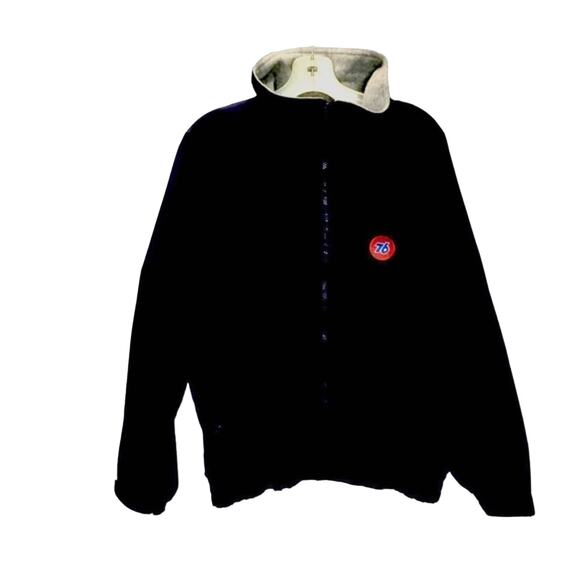Union 76 Patch Jacket Vintage Bomber Windbreaker Style Port Authority Men SZ M